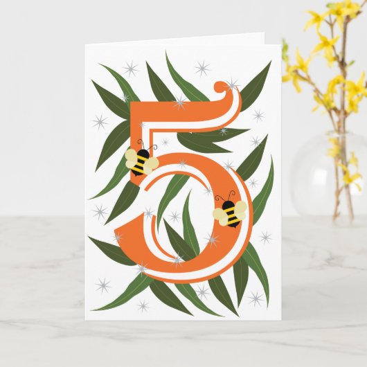 Vijf Kaart (Gele Bloem)