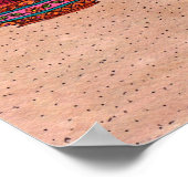 Vijf Katten bij een Aqua Adobe House Poster (Hoek)