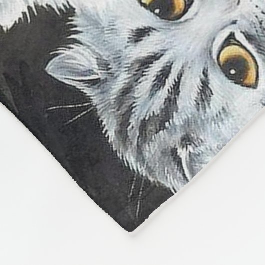 Vijf katten, Louis Wain Fleece Deken (Hoek)