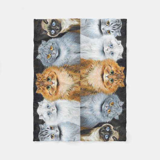 Vijf katten, Louis Wain Fleece Deken (Voorkant)