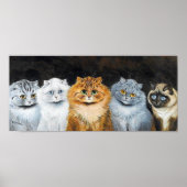 Vijf katten, Louis Wain Poster (Voorkant)