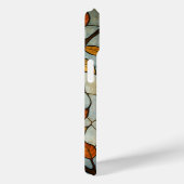 Vijf katten op een tak in glas-in-loodstijl Case-Mate iPhone case (Achterkant / Rechts)