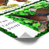 Vijf kerstvogels poster (Hoek)