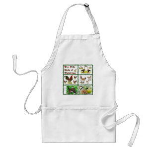 Vijf Kerstvogels Standaard Schort