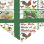 Vijf kerstvogels tafelkleed (Gekanteld)
