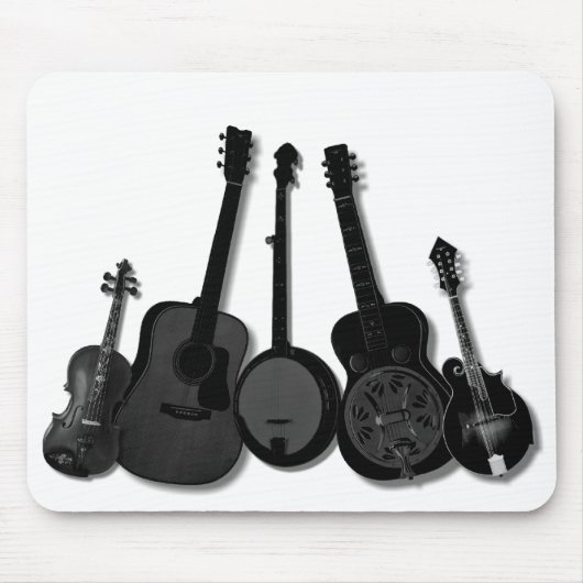 VIJF KIJKBAND OP WIT-MOUSEPAD MUISMAT (Voorkant)