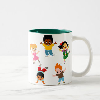 Vijf Kinder Cartoon Mok