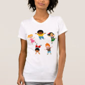 Vijf Kinder Cartoons T-shirt (Voorkant)