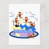 vijf kleine apen briefkaart (Voorkant)