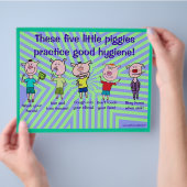 Vijf kleine biggenvlieger flyer (Hand)