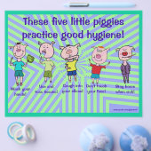 Vijf kleine biggenvlieger flyer (Enkel)