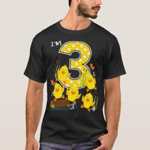Vijf kleine eenden Kinder Nursery Song 3rd Birthda T-shirt