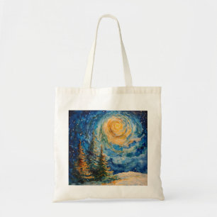 Vijf kleine kerstboom Canvas tas