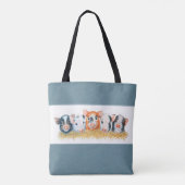 Vijf kleine Varkens Canvas tas (Achterkant)