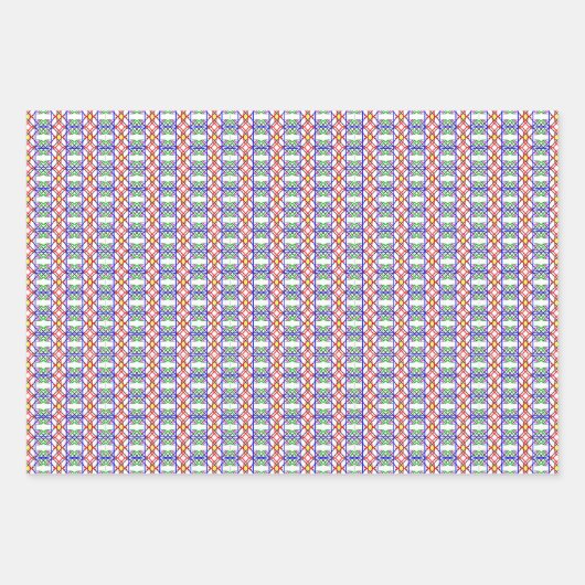 Vijf kleurenbogie inpakpapier vel (Voorkant 2)