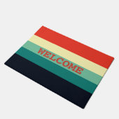 Vijf kleurencombinatie - blauw Aqua Green Yellow R Deurmat (Schuin)