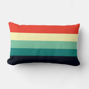 Vijf kleurencombinatie - blauw Aqua Green Yellow R Kussen