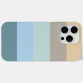Vijf kleurencombinaties - Blauw bruin en beige tur Case-Mate iPhone Case (Achterkant (horizontaal))