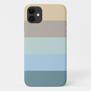Vijf kleurencombinaties - Blauw bruin en beige tur Case-Mate iPhone Case