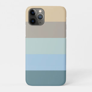 Vijf kleurencombinaties - Blauw bruin en beige tur Case-Mate iPhone Case