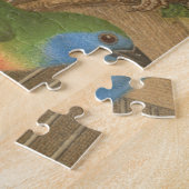 Vijf kleurrijke huisvogels die op een Tak worden v Legpuzzel (Zijkant)