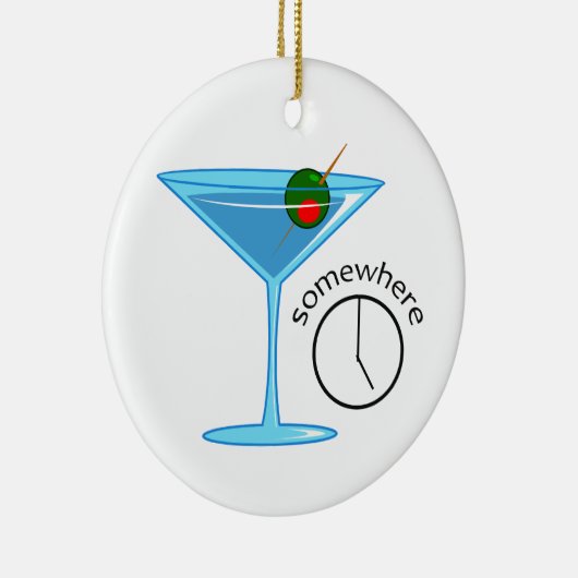 Vijf klok ergens anders keramisch ornament (Rechts)