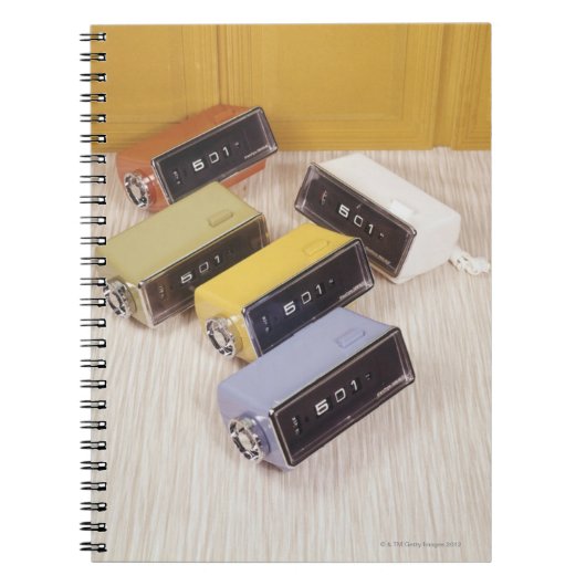 Vijf klokken notitieboek (Voorkant)