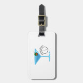 VIJF KLOKKEN OP EEN ANDERE MANIER BAGAGELABEL (Voorkant verticaal)