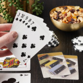 Vijf klokken pokerkaarten (Insitu)