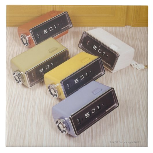 Vijf klokken tegeltje (Voorkant)