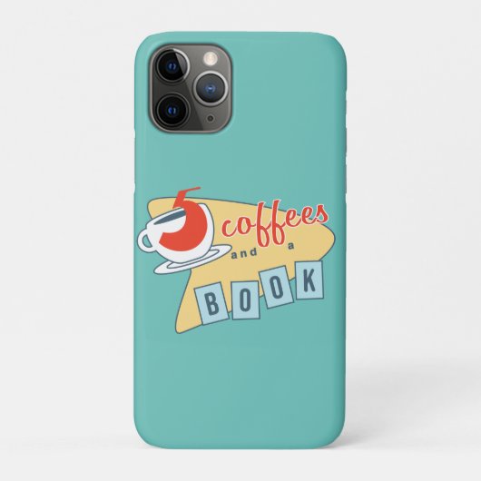 Vijf koffie en een boek Case-Mate iPhone case (Achterkant)