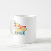 Vijf koffie en een mok Boekkoffie (11oz) (Voorkant links)