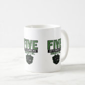 Vijf koffie mok (Voorkant rechts)