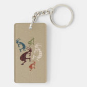 Vijf Kokopelli Sleutelhanger (achterkant)