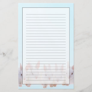 Vijf konijnen briefpapier