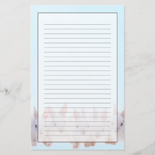 Vijf konijnen briefpapier (Voorkant)