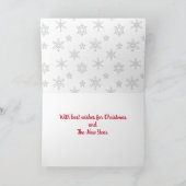 Vijf Labradors Kerst  Kerstkaart Feestdagen Kaart (Binnen)