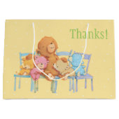 Vijf luide en kleurrijke Beren op stoelen Large Cadeautasje (Voorkant)