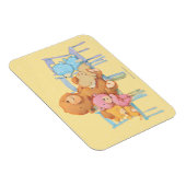 Vijf luide en kleurrijke Beren op stoelen Magneet (Rechterzijde)