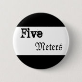 Vijf meter ronde button 5,7 cm (Voorkant)