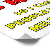 Vijf Mile Dog Funny Poster (Hoek)