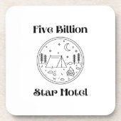 Vijf miljard Star Hotel bedrukt op plastic Bier Onderzetter (Voorkant)