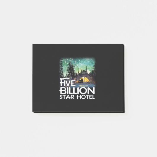 Vijf miljard Star Hotel Camping Post-it® Notes (Voorkant)