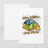 Vijf miljard Star Hotel Camping Tent Gift Bedankkaart (Voorkant / Achterkant)