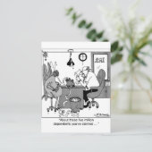 Vijf miljoen afhankelijke personen? briefkaart (Staand voorkant)