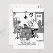 Vijf miljoen afhankelijke personen? briefkaart (Voorkant / Achterkant)