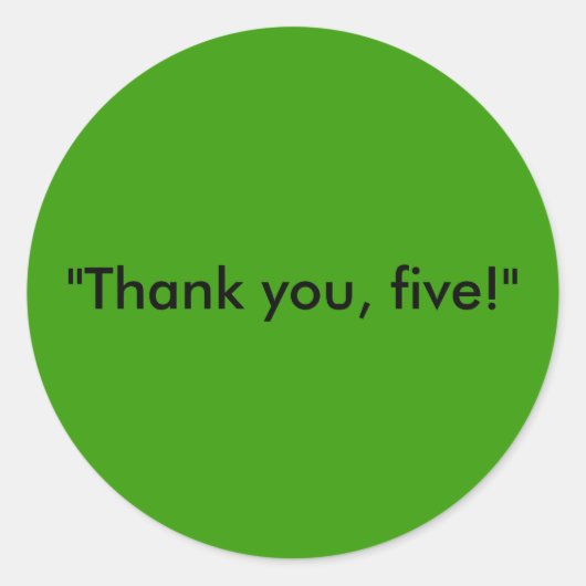 Vijf minuten om de Sticker op te starten (Voorkant)