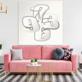 Vijf minuten terug canvas afdruk (Insitu (Woonkamer))