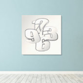 Vijf minuten terug canvas afdruk (Insitu (Houten vloer))