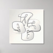 Vijf minuten terug canvas afdruk (Voorkant)